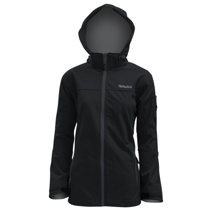 Womens Technical Softshell Jacket Black - Thermatech New Zealand