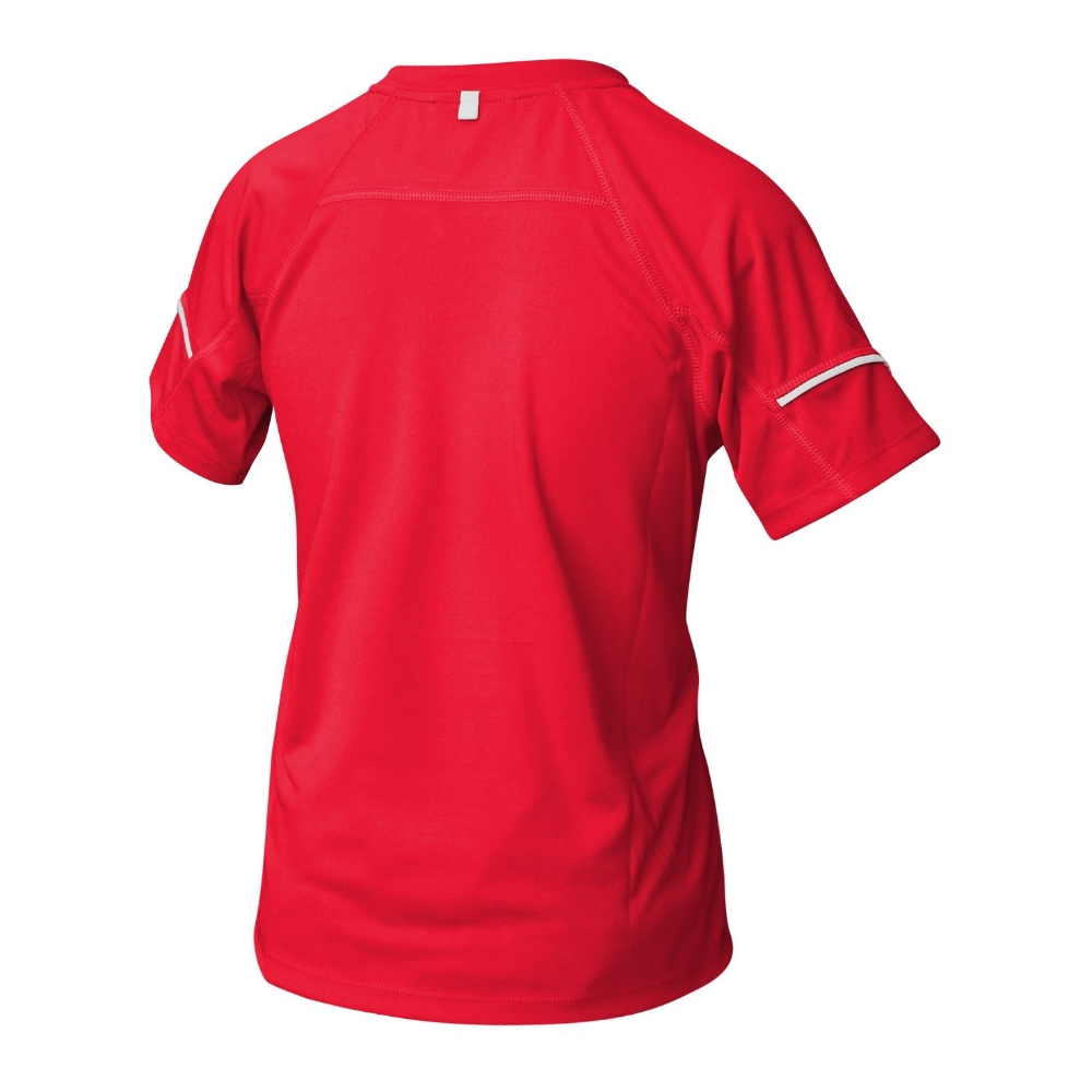 Kids Short Sleeve Training Tee Red/Char - Size 14
