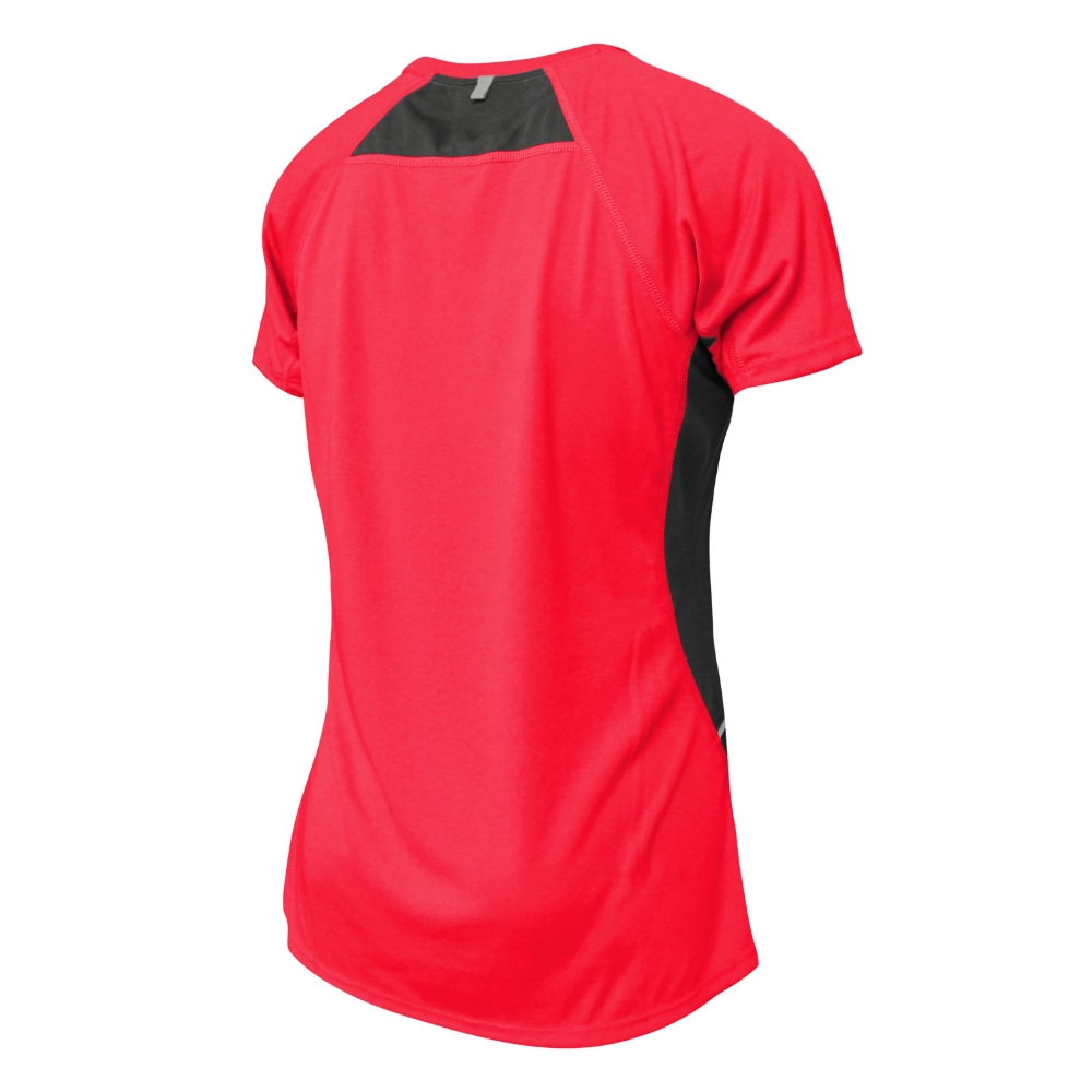 Womens Short Sleeve Training Tee Red/Char - Size XS