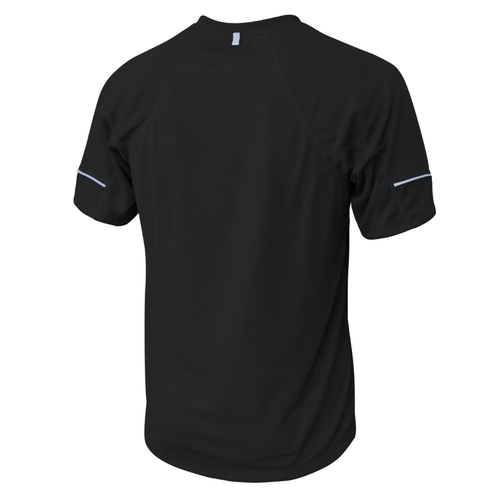 Mens Short Sleeve Training Tee Black/Charcoal - Thermatech New Zealand